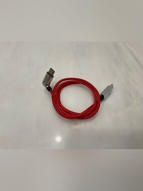 AUDI USB-C to USB-C Braided Charging Cable - 27” long - RED - R55